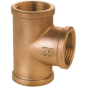 Raccord bronze en T F-F-F GUIDI Raccord bronze en T F-F-F Guidi|Raccord cannelé / fileté|plomberie bateau de plaisance / professionnel