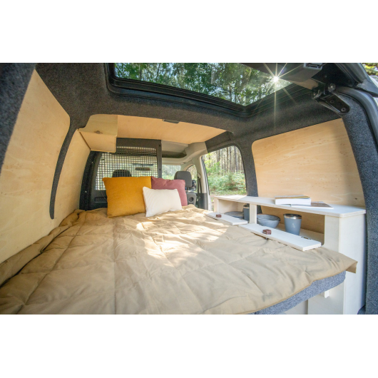 Meuble en bois latéral pour petit utilitaire Simple Vans | Aménagement ludospace et petit utilitaire | Roadtrip
