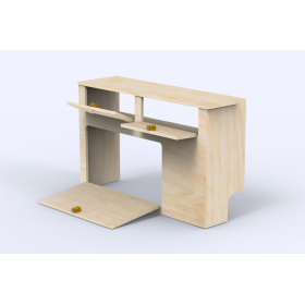Meuble latéral compact A1V2 | VW Caddy - SIMPLE VANS Meuble en bois latéral pour VW Caddy de Simple Vans | Aménagement ludospace et petit utilitaire