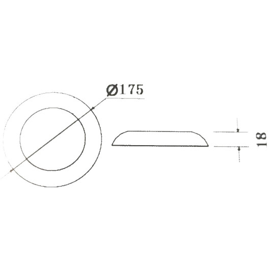 plafonnier LED Interior Light - CARBEST - 3 intensités d'éclairage en 12V - Dimensions