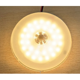 Plafonnier LED 12V rond ø 75 mm avec interrupteur CARBEST LED 12V ronde 75 mm Carbest | plafonnier compact pour van, bateau et camping-car |avec interrupteur