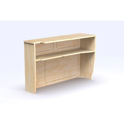 Meuble de cuisine latéral pour aménagement van A1V2 Simple Vans | Aménagement bois pour fourgon