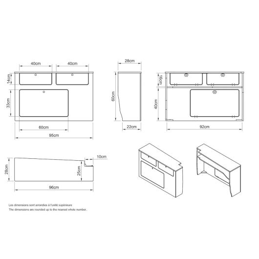 Meuble de cuisine latéral pour aménagement van A1V2 Simple Vans | Aménagement bois pour fourgon
