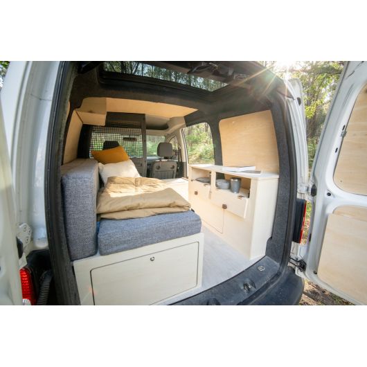 Meuble latéral de cuisine pour aménagement Berlingo 2 A1V2 Simple Vans | Ameublement bois pour van