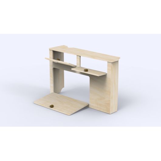 Meuble latéral de cuisine pour aménagement Berlingo 2 A1V2 Simple Vans | Ameublement bois pour van