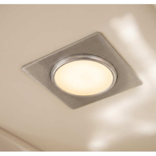 Spot Alu 12V encastrable & orientable - CARBEST - vu intégré sur vaigarage bateau
