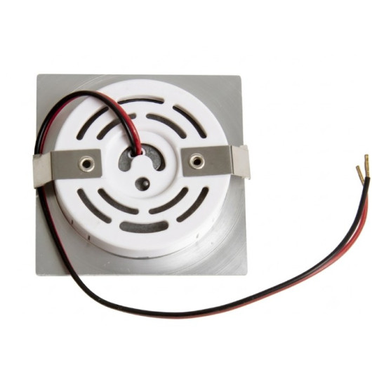 Spot Alu 12V encastrable & orientable - CARBEST - vu arrière avec câble.