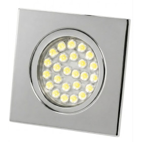Spot LED encastré en métal 12V sans interrupteur - DIMATEC vu dessus.