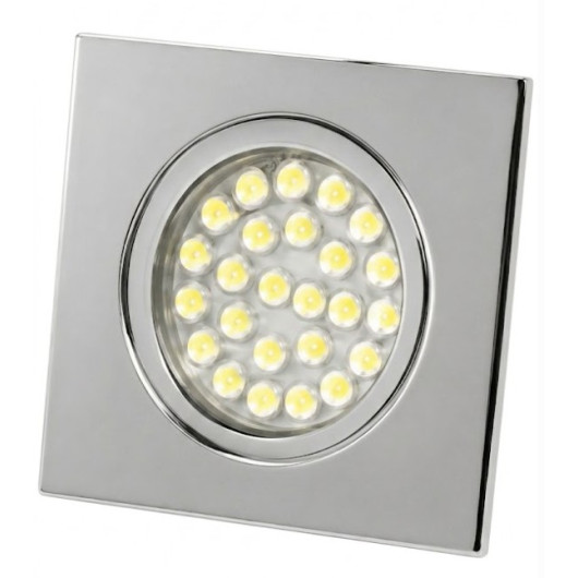 Spot LED encastré en métal 12V sans interrupteur - DIMATEC vu dessus.