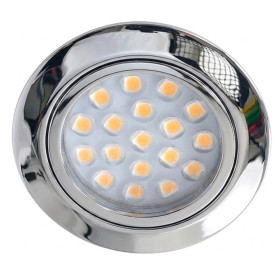 Petit spot LED encastré rond chromée 12V tactile - DIMATEC Petit spot LED encastré rond chromée 12V tactile - DIMATEC