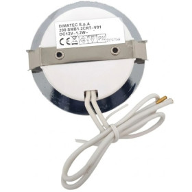 Petit spot LED encastré rond chromée 12V tactile - DIMATEC Petit spot LED encastré rond chromée 12V tactile - DIMATEC