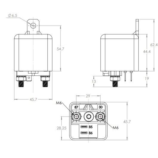 Cyrix-CT 120A VICTRON ENERGY - Coupleur de batterie 12/24V pour van aménagé, fourgon et camping-car - dimensions