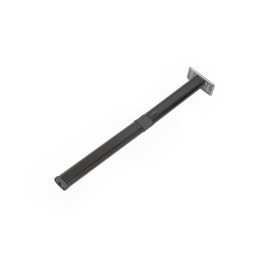 Pied de table pliable 315 - 675 mm CARBEST | aménagement coin repas couchage | coloris Noir Mat - en position table