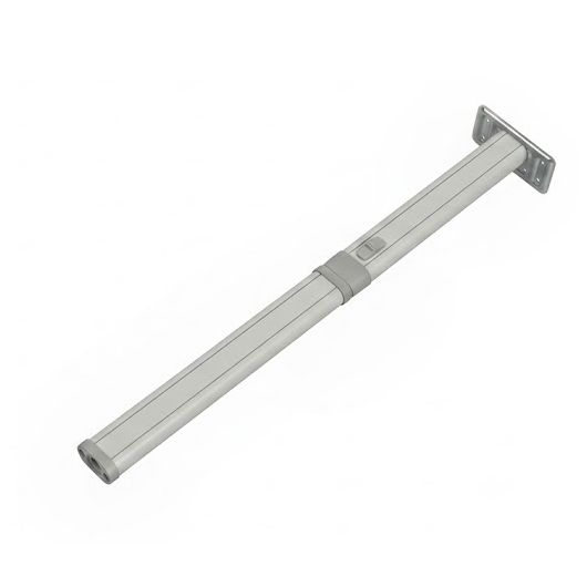 Pied de table pliable 315 - 675 mm CARBEST | aménagement coin repas couchage | coloris Gris clair - en position table