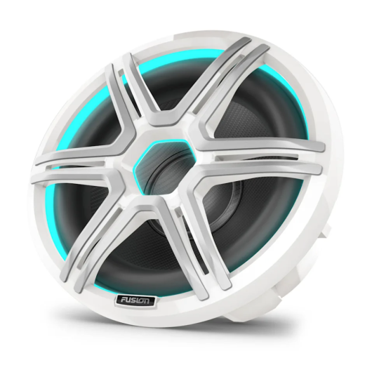 Subwoofer FUSION Apollo Sport 12" de 1400 W | Subwoofer & Caisson de basse | Côté gauche blanc