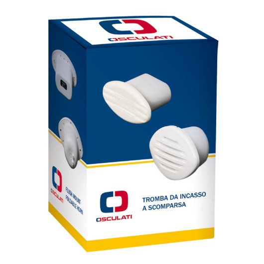 Avertisseur encastré escamotable 12V 105dB Osculati | Klaxon voilier, bateau moteur ou semi rigide | emballage