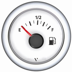Jauge à carburant 10/180 Ohm Ø 52 mm Viewline VDO Jauge de Carburant 10/180 Ohm Osculati | instrument de contrôle en bateau | cadran blanc