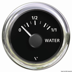 Indicateur niveau eau 10/180 Ohm VDO Indicateur niveau eau 10-180 Ohm Osculati cadran noir bateau ou camping-car