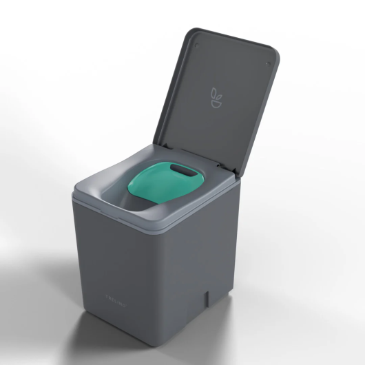 Clapet pare-vue Vela pour bac à solides de toilettes à séparation Evo de Trelino | WC nomade pour van aménagé