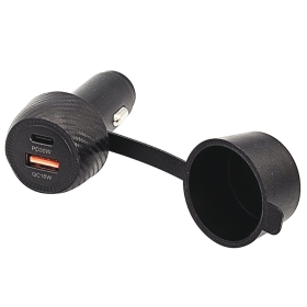Double prise USB Type A+C avec bouchon étanche OSCULATI Double prise USB Type A+C OSCULATI avec bouchon étanche | Fiche et prise DC
