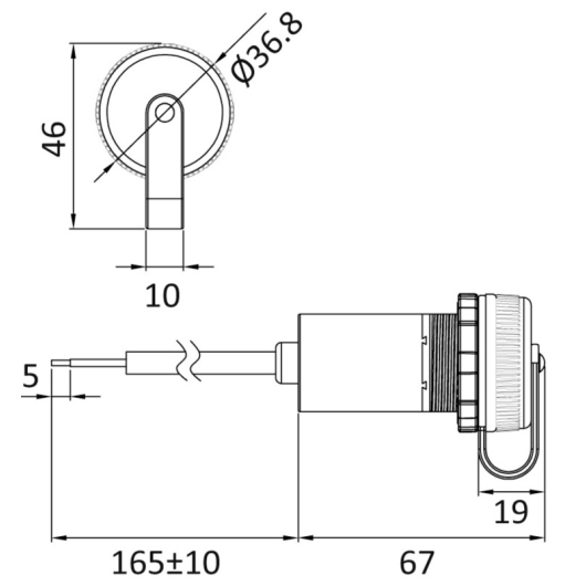 Double prise étanche OSCULATI USB Type A+C avec bouchon | Fiche et prise DC | Dimensions
