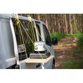 Etagère suspendue en bois pour porte de van aménagé Simple Vans | Accessoires de cuisine camping-car