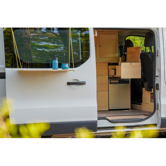 Etagère suspendue en bois pour porte de van aménagé Simple Vans | Accessoires de cuisine camping-car
