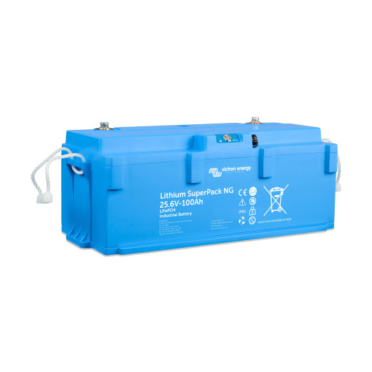 Batterie lithium SuperPack NG 12,8/200 VICTRON | 200 Ah - 2560 Wh vue isométrique d