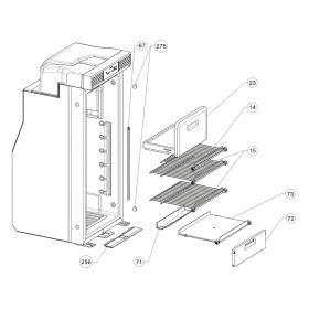 Pièces détachées réfrigérateur Dometic CoolMatic 10.4 70 | Frigo camping-car et fourgon
