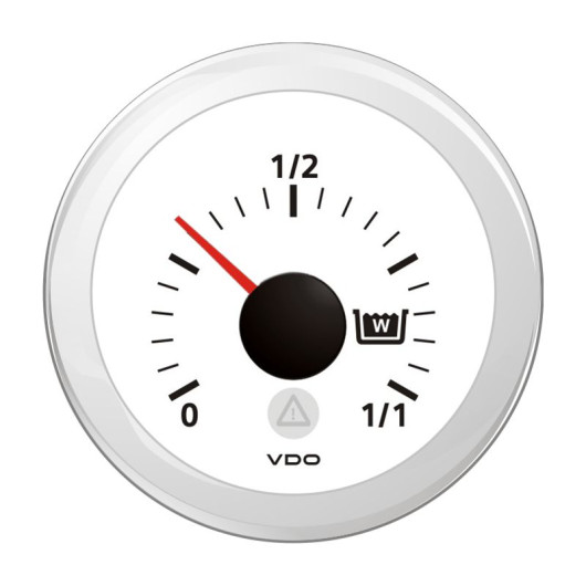 Indicateur niveau eaux usées Viewline Veratron VDO | cadran blanc de 52 mm