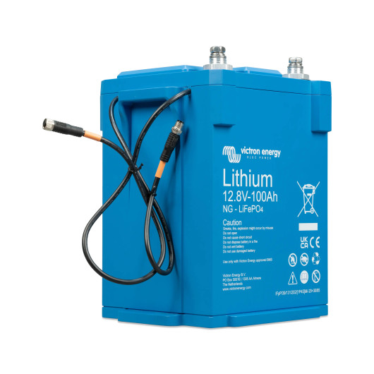 Batterie lithium NG 12,8/100 VICTRON | 100 Ah - 1280 Wh détail cable