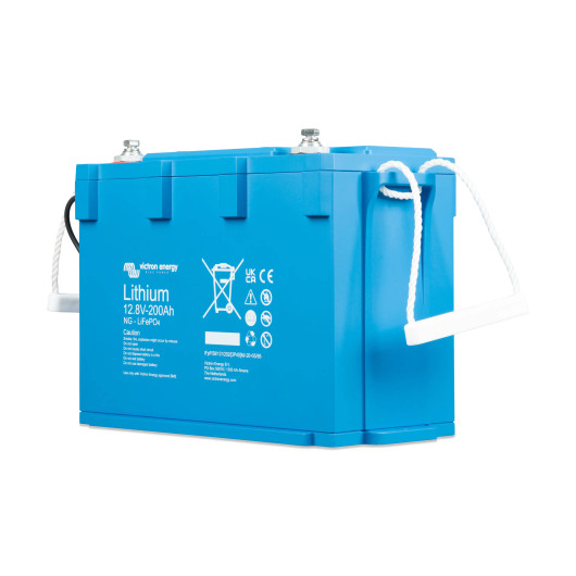 Batterie lithium NG 12,8/200 VICTRON | 200 Ah - 2560 Wh vue isométrique droite