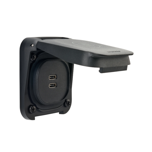 Double prise Scanstrut USB-C Ventura | Prise et Fiche | Ouvert