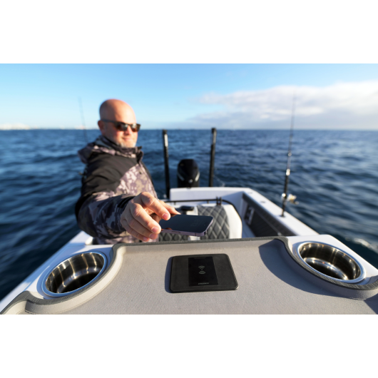 Chargeur étanche Scanstrut sans fil Rokk 12/24 V et 15 W | Fiche et prise | En mer