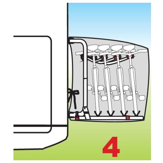 Housse de protection Bike Cover S |4 vélos FIAMMA - schéma 