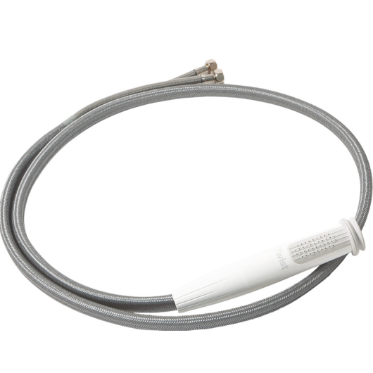 Douchette coudée WHALE intégrée Twist Mk2 150 x 120 mm | Douchette et douche | Pommeau blanc