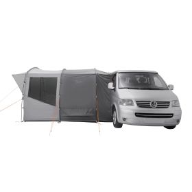 Auvent latéral Reine EASY CAMP Auvent latéral Reine EASY CAMP - vue porte ouverte de profil gauche