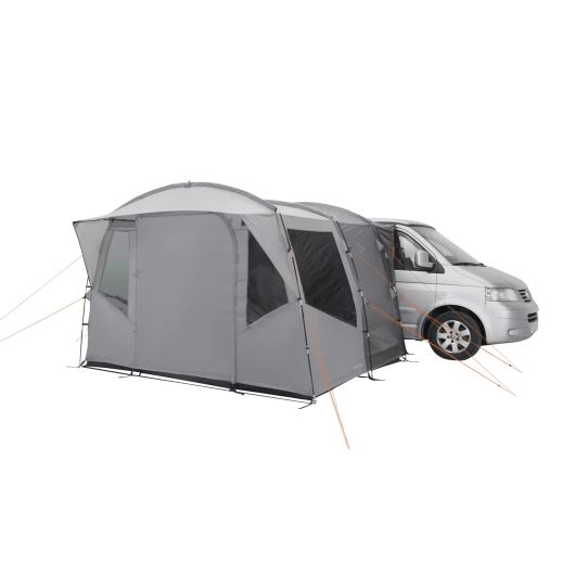 Auvent latéral Reine EASY CAMP - vue porte fermée de profil droit