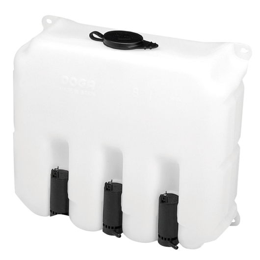 Lave-vitres Osculati de 9,7 L avec 3 pompes 24 V | Essuie-glace