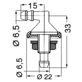 Passe-coque lave-vitres OSCULATI Passe-coque Osculati lave-vitres | Essuie-glace