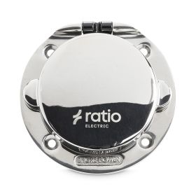 Prise de quai inox MP32-10 | 32 A / 230 V RATIO Prise de quai MP32-10 Ratio | Prise inox 32 A CEE pour bateau et camping-car