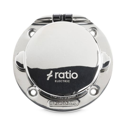 Prise de quai MP32-10 Ratio | Prise inox 32 A CEE pour bateau et camping-car