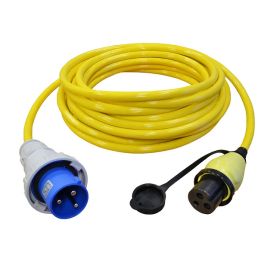 Câble d'alimentation de quai CEE | 32 A RATIO Câble de quai 32 A de 25 m Ratio CEE vers MP32 | Prolongateur AC pour bateau et camping-car