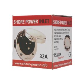 Prise de quai inox MP32-10 | 32 A / 230 V RATIO Prise de quai MP32-10 Ratio | Prise inox 32 A CEE pour bateau et camping-car