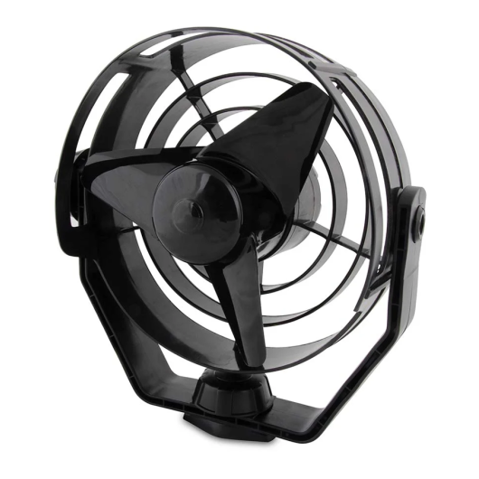 Ventilateur Hella Marine Turbo 2 vitesses 12 V | ventilation bateau ou camping-car | version noire