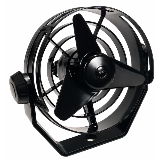 Ventilateur Hella Turbo 24 V 2 vitesses couleur noir | ventilation camping-car, bateau de croisière