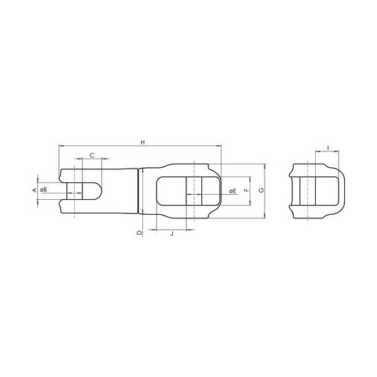 Jonction chaîne-ancre Wichard inox 316L | accessoire mouillage et davier | dimensions