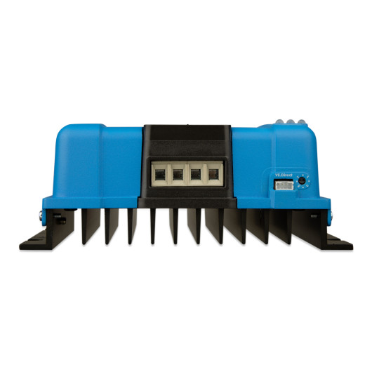 Bluesolar Victron Energy 150/45 - Régulateur de charge solaire 12/24 V pour van, fourgon et bateau - vue connecteurs