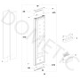 Pièces détachées frigo Dometic RML10.4G – porte