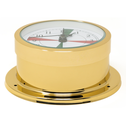 Horloge Star en laiton doré à quartz avec secteurs Bargio | Pendule & horloge | De côté